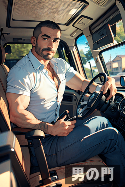 【男の門】トラック野郎【AI画像生成で作ったリアルすぎるアニメ画像】