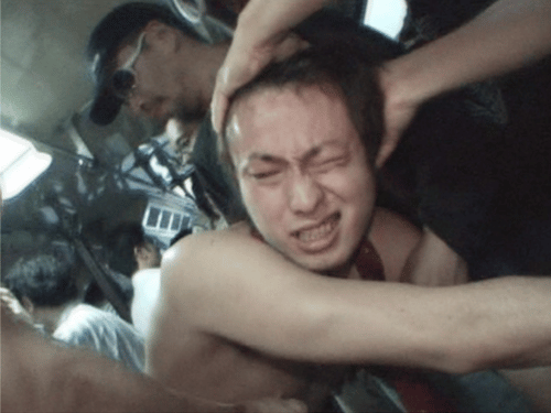 【厳選！おすすめゲイ動画】【大量ブッカケ】ノンケ痴漢バス Vol.2 イケメンリーマン編