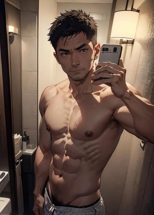 【男の門・禁断の体験談】ゲイ向けAIエロアニメ「出張自撮リーマン」