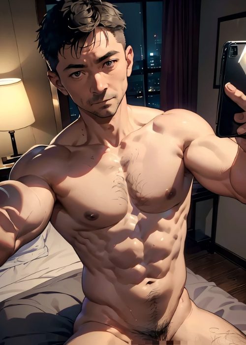 【男の門・禁断の体験談】ゲイ向けAIエロアニメ「出張自撮リーマン」