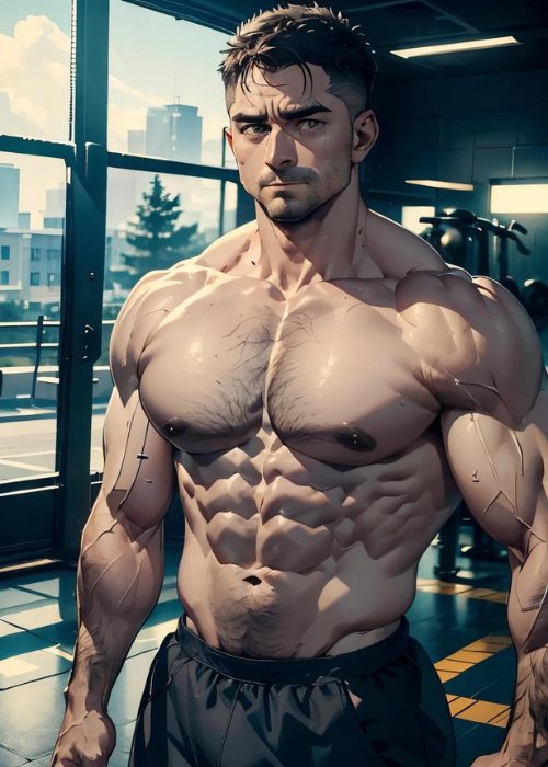 男の門【ゲイAIエロアニメ】39歳のジムトレ野郎