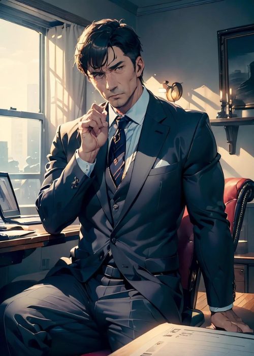 【男の門・ゲイAIエロアニメ画像】51歳会社経営の男性