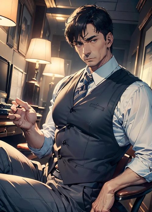 【男の門・ゲイAIエロアニメ画像】51歳会社経営の男性