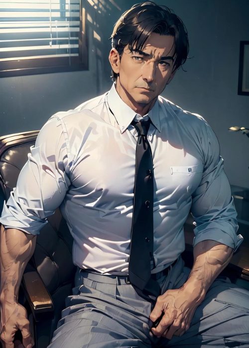 【男の門・ゲイAIエロアニメ画像】51歳会社経営の男性