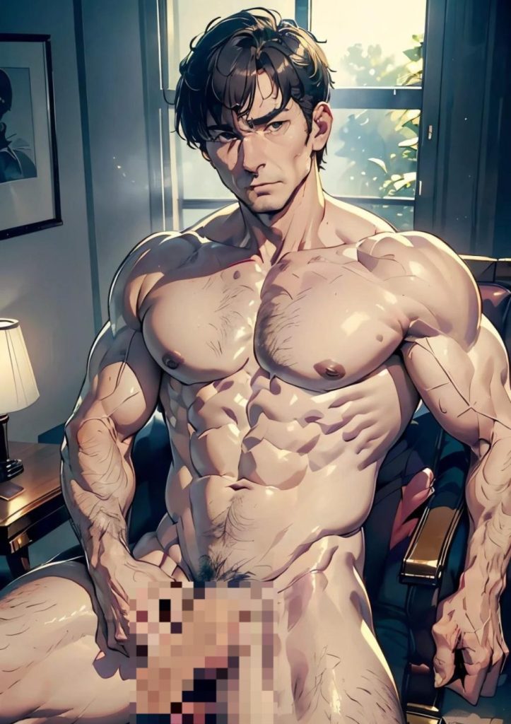 【男の門・ゲイAIエロアニメ画像】51歳会社経営の男性