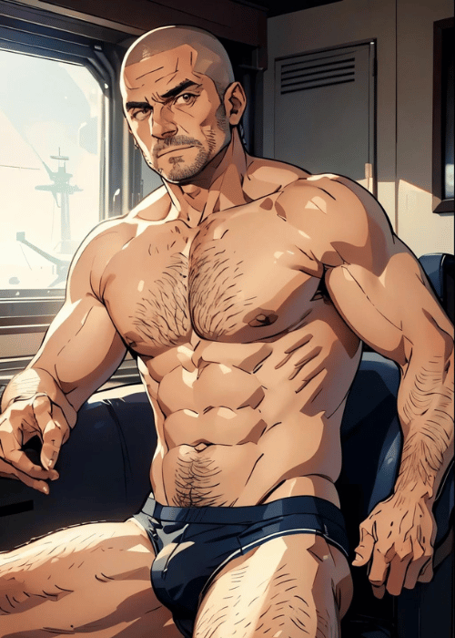 男の門・禁断の体験談【ゲイAIエロアニメ】海軍の親父