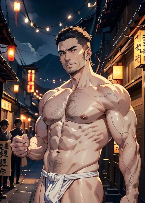 男の門・禁断の体験談【ゲイAIエロアニメ】祭りの帰り道