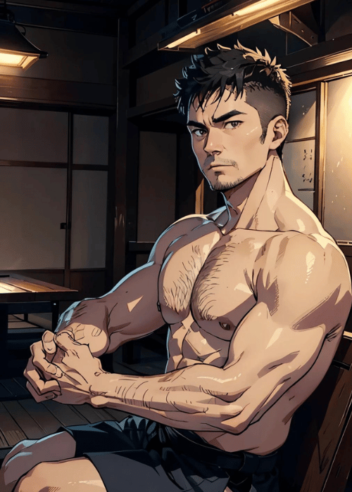 【男の門・禁断の体験談】ゲイAIエロアニメ「花火と男」