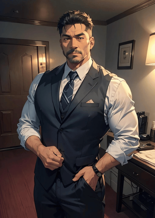 【男の門・禁断の体験談】ゲイAIエロアニメ「ホテルの部屋の出張リーマン」