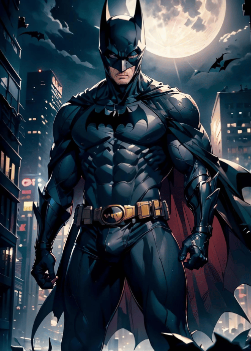 【ゲイAIエロアニメ】バットマンのコスプレ親父