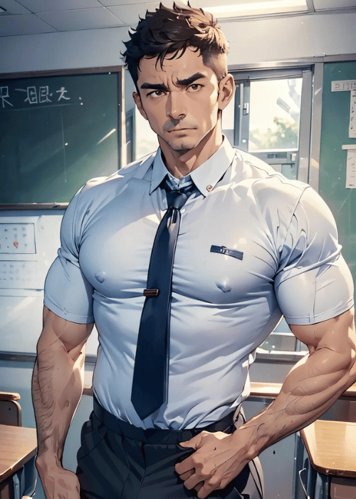 【男の門・禁断の体験談】ゲイAIエロアニメ「男性教師」