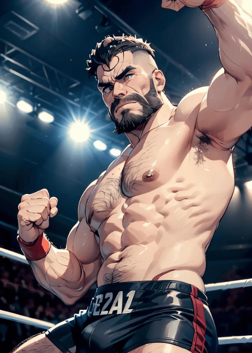 【男の門・禁断の体験談】ゲイAIエロアニメ「プロレスラー」