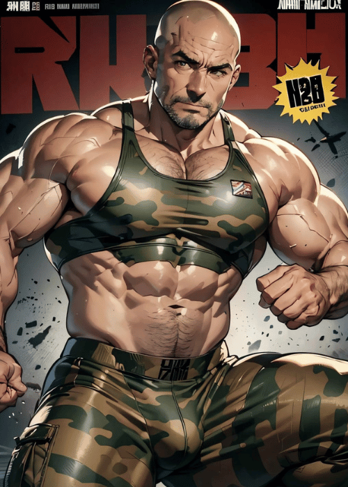 【男の門・禁断の体験談】ゲイAIエロアニメ「軍人オヤジ」