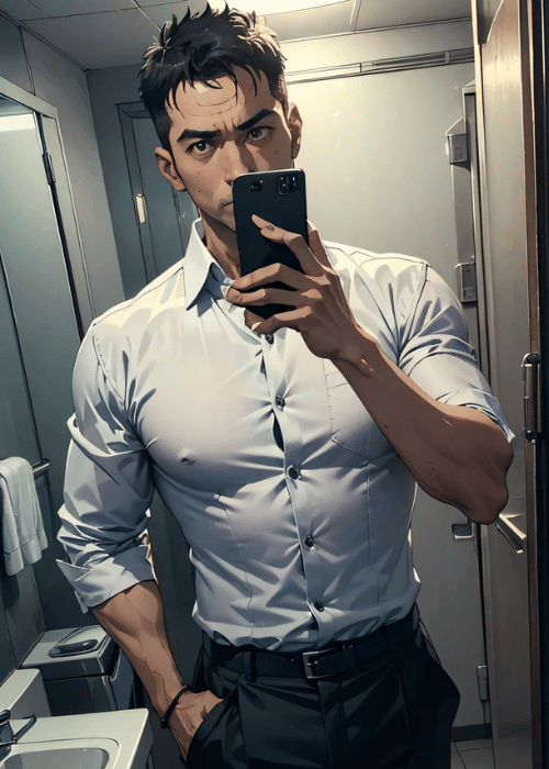 【男の門・禁断の体験談】ゲイAIエロアニメ「自撮リーマン」