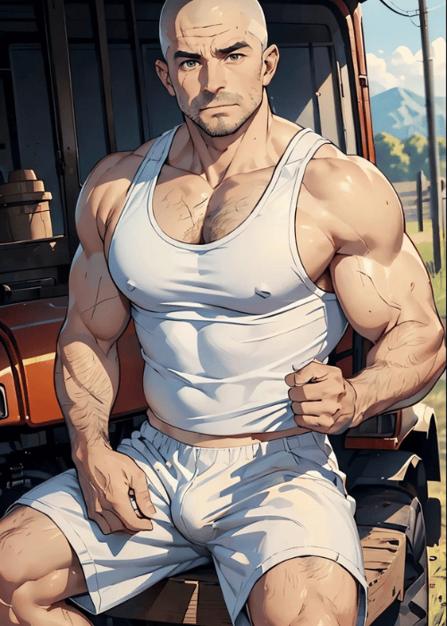 【男の門・禁断の体験談】ゲイAIエロアニメ「農家のイケオジ」