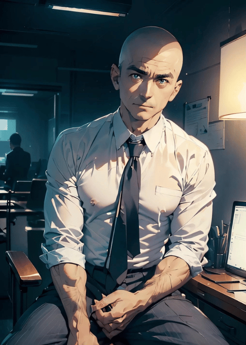 【男の門・禁断の体験談】ゲイAIエロアニメ「オフィス露出親父」