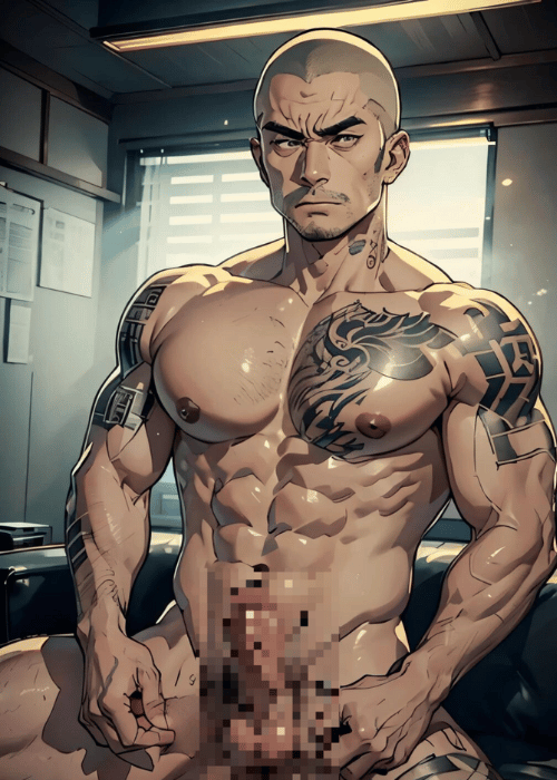 【男の門・禁断の体験談】ゲイAIエロアニメ「ヤクザの強面オヤジ」