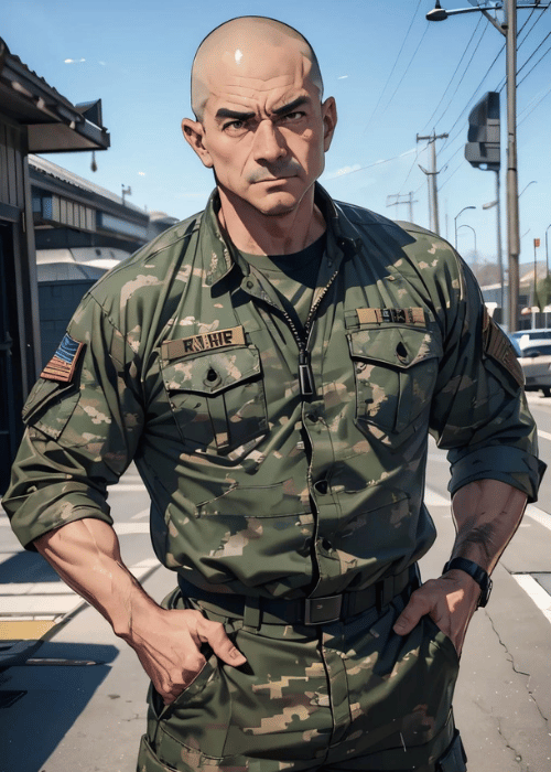 【男の門・禁断の体験談】ゲイAIエロアニメ「軍人オヤジ」