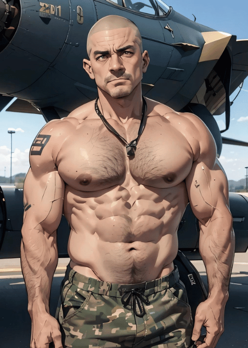 【男の門・禁断の体験談】ゲイAIエロアニメ「軍人オヤジ」