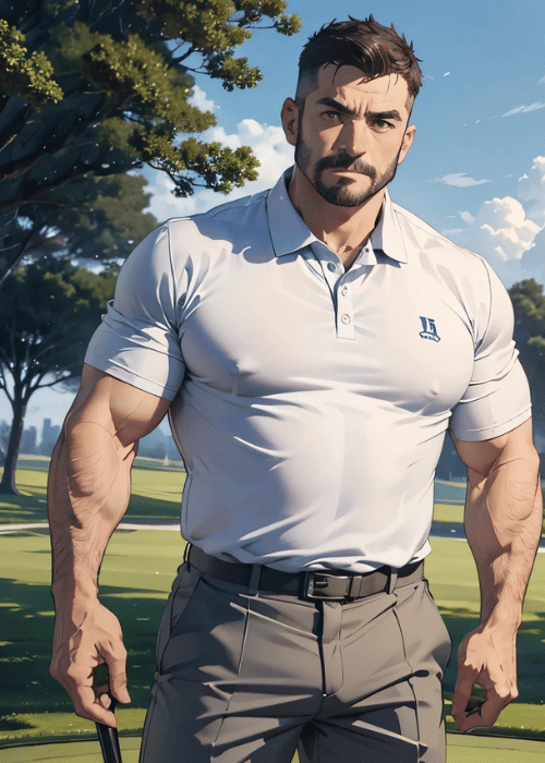 【男の門・禁断の体験談】ゲイAIエロアニメ「ゴルフ場のイケオジ」