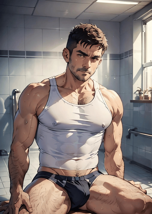 【男の門・禁断の体験談】ゲイAIエロアニメ「ゴルフ場のイケオジ」