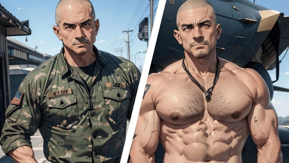 【男の門・禁断の体験談】ゲイAIエロアニメ「軍人オヤジ」