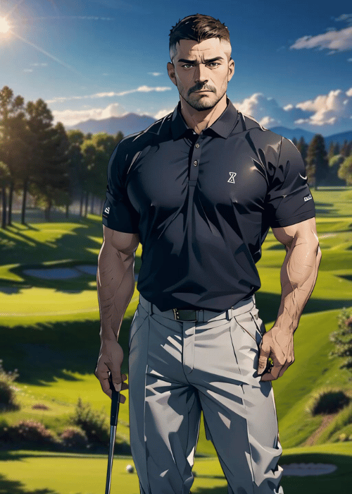 【男の門・禁断の体験談】ゲイAIエロアニメ「ゴルフ場のイケオジ」