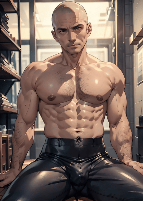 【男の門・ゲイ禁断の体験談】ゲイAIエロアニメ「坊主ゲイ親父」