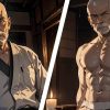 【男の門・ゲイ禁断の体験談】ゲイAIエロアニメ「初老の坊主親父」