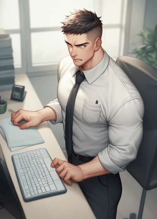 【男の門｜ゲイ｜禁断の体験談】AIエロアニメ「リーマンのストレス解消法」