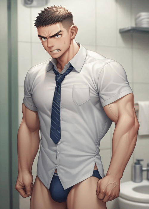 【男の門｜ゲイ｜禁断の体験談】AIエロアニメ「リーマンのストレス解消法」