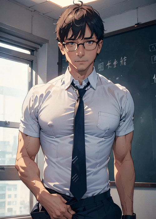 【男の門｜ゲイ｜禁断の体験談】AIエロアニメ「ハレンチ教師」