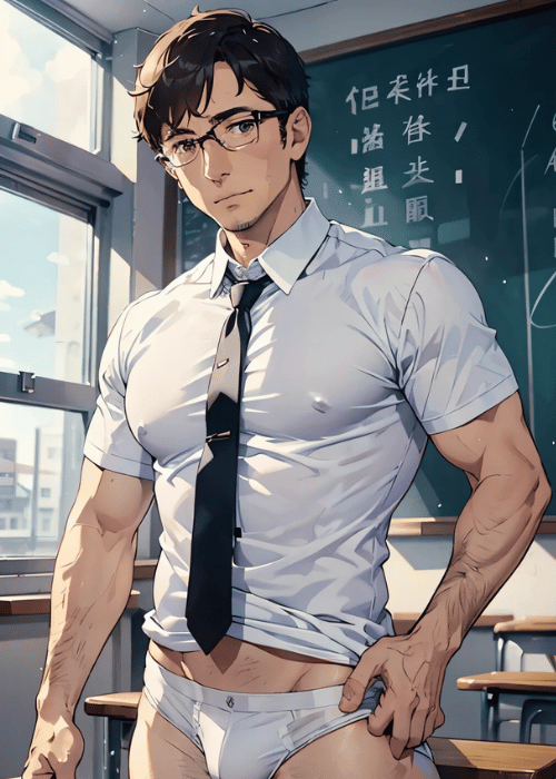 【男の門｜ゲイ｜禁断の体験談】AIエロアニメ「ハレンチ教師」