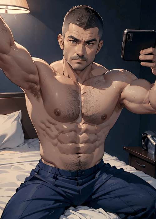 【男の門｜ゲイ｜禁断の体験談】AIエロアニメ「出張・自撮りリーマン」