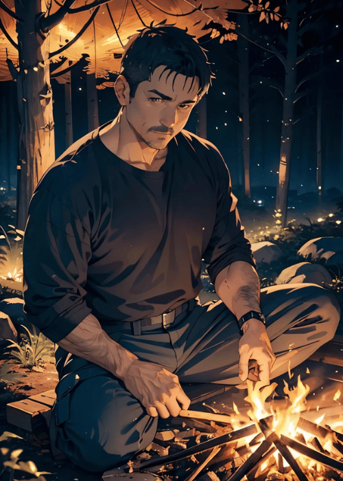 【男の門｜ゲイ｜禁断の体験談】AIエロアニメ「キャンプ」