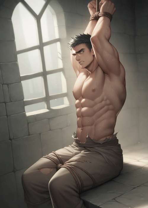 【男の門｜ゲイ｜禁断の体験談】AIエロアニメ「捕虜」
