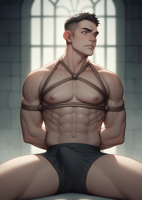 【男の門｜ゲイ｜禁断の体験談】AIエロアニメ「捕虜」
