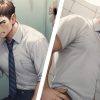 【男の門｜ゲイ｜禁断の体験談】AIエロアニメ「ハッテン便所のリーマン」