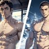 【男の門｜ゲイ｜禁断の体験談】AIエロアニメ「雪景色と肉体」