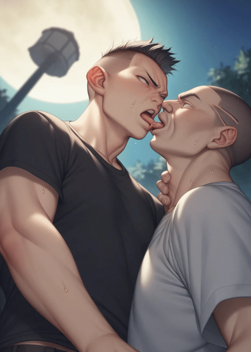 【男の門｜ゲイ｜禁断の体験談】AIエロアニメ「野外ハッテン」