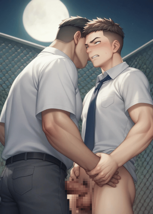 【男の門｜ゲイ｜禁断の体験談】AIエロアニメ「野外ハッテン」