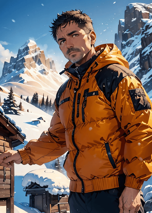 【男の門｜ゲイ｜禁断の体験談】AIエロアニメ「雪山とイケオジ」